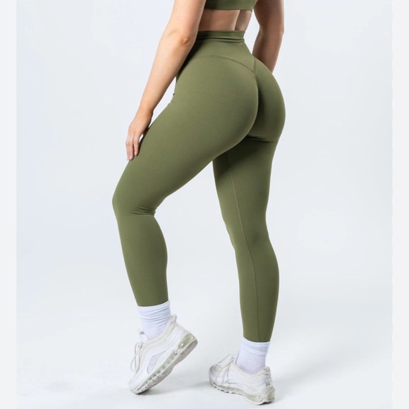 PARAGON Pants - PARAGON Olive Green High-Waist Leggings